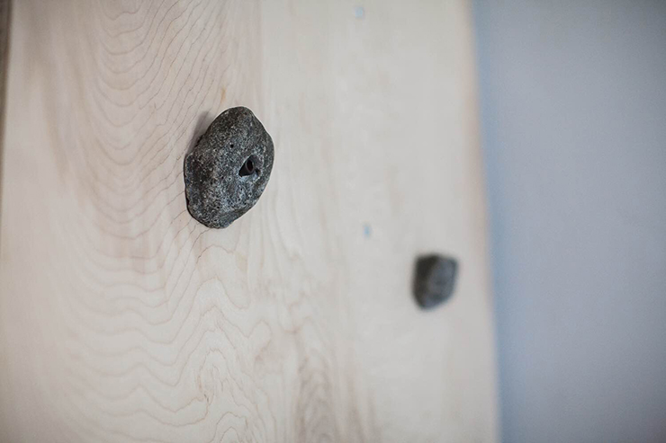 Make sure your rock climbing holds are facing the right direction when you screw them in! 