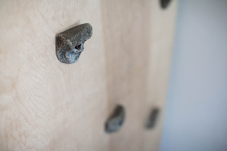 It's easy to make your own rock climbing wall! 