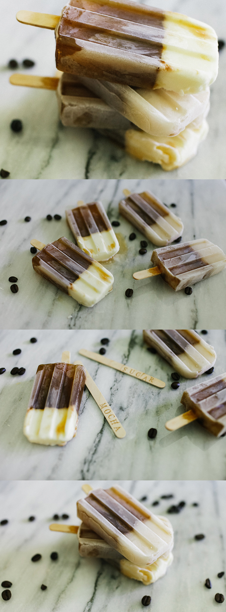 Get your caffeine fix in popsicle form with these delicious Frozen Coffee Popsicles.