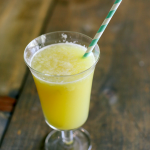 Make this frozen tropical fruit punch and store in the freezer. Pull it out whenever you need it for a party! It is the PERFECT no-hassle party drink for summer, and it easily transitions from a mocktail the kids can drink into a cocktail for adults.