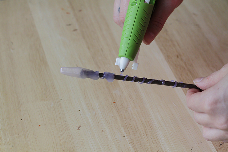 Hot glue transorms this chopstick!