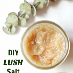 DIY Lush Ocean Salt Scrub Recipe | Super easy copycat recipe for a DIY Lush Salt Scrub. Great for your skin and your pocketbook!