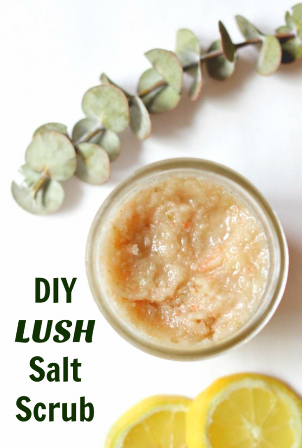 DIY Lush Ocean Salt Scrub Recipe | Super easy copycat recipe for a DIY Lush Salt Scrub. Great for your skin and your pocketbook!