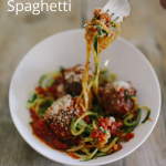 Our favorite kitchen tool is the spiralizer. Learn how to use a spiralizer and make this great spiral zucchini spaghetti recipe. It's a great alternative to pasta. Dinner is about to get fun!