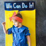Rosie The Riveter Halloween Costume | Recreate the look of the iconic Rosie the Riveter poster in this easy, DIY Halloween costume.