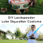 Make your own Luke Skywalker costume complete with this DIY Landspeeder! It's an easy project for your favorite Star Wars fan.