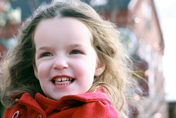 Capture the joy on your children's faces when taking holiday photos.