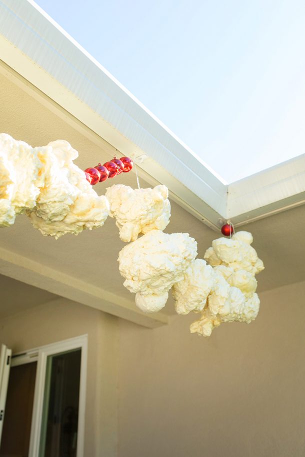 Giant Popcorn Garland Christmas Decoration Outside Christmas Decor