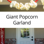 Turn the idea of traditional popcorn garland into something spectacular with this tutorial for making GIANT popcorn garland to hang outside. A can of foam sealant will help you make this easy Christmas decoration.