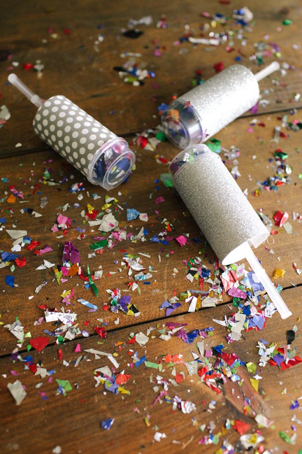 Confetti Poppers DIY Confetti Party Poppers New Year's Eve Party