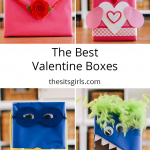 Make a Valentine mailbox out of cereal boxes. Love all four of these ideas for Valentine card boxes.