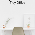 A tidy office helps you have a better, more organized work day. These ten tips will help. | Home Office | Organization