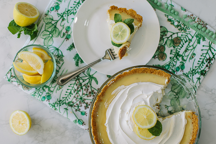 This simple lemon pie recipe only takes a few ingredients and 10 minutes to make!