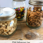 Use this easy Mason Jar snack hack to make snack storage easy without plastic bags! It's a great way to take snacks on the go, too!