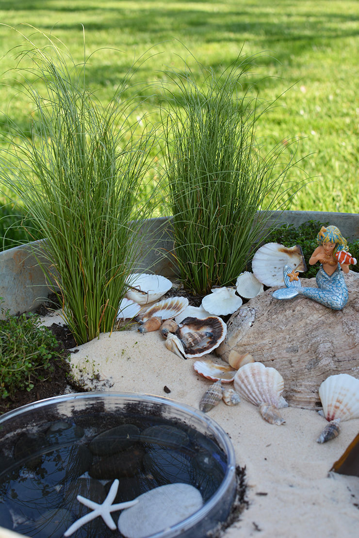 Make your own mermaid garden! This is a fun activity to do with your kids. Choose plants that are easy to maintain, and watch their love of gardening grow.