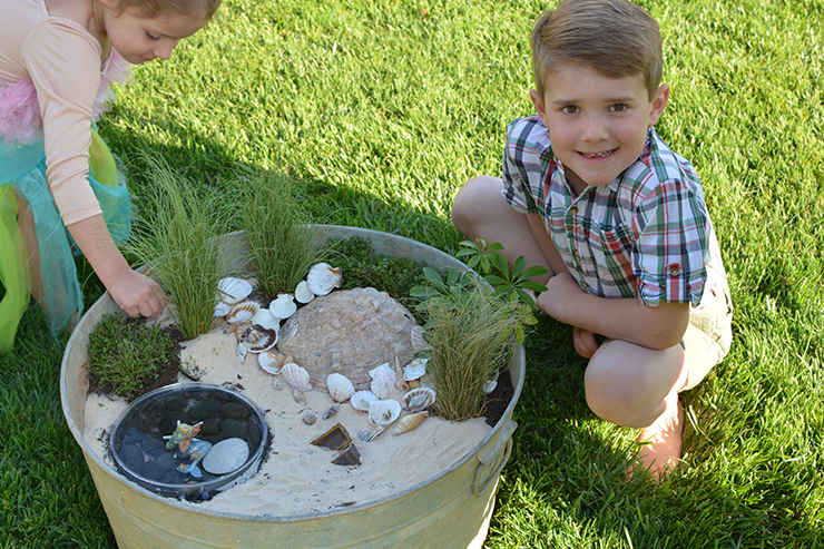 Kids love to play in the garden, build one just for them with this cute mermaid garden. 