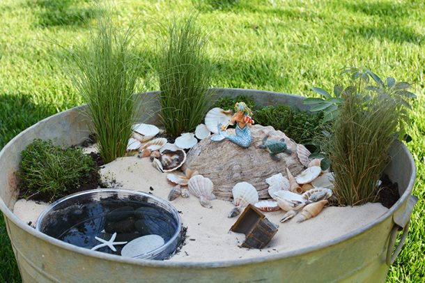 A mermaid garden is so fun!