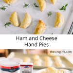 Ham and cheese hand pies with homemade pasty dough - there is a secret ingredient that makes the pastry dough perfect every time!
