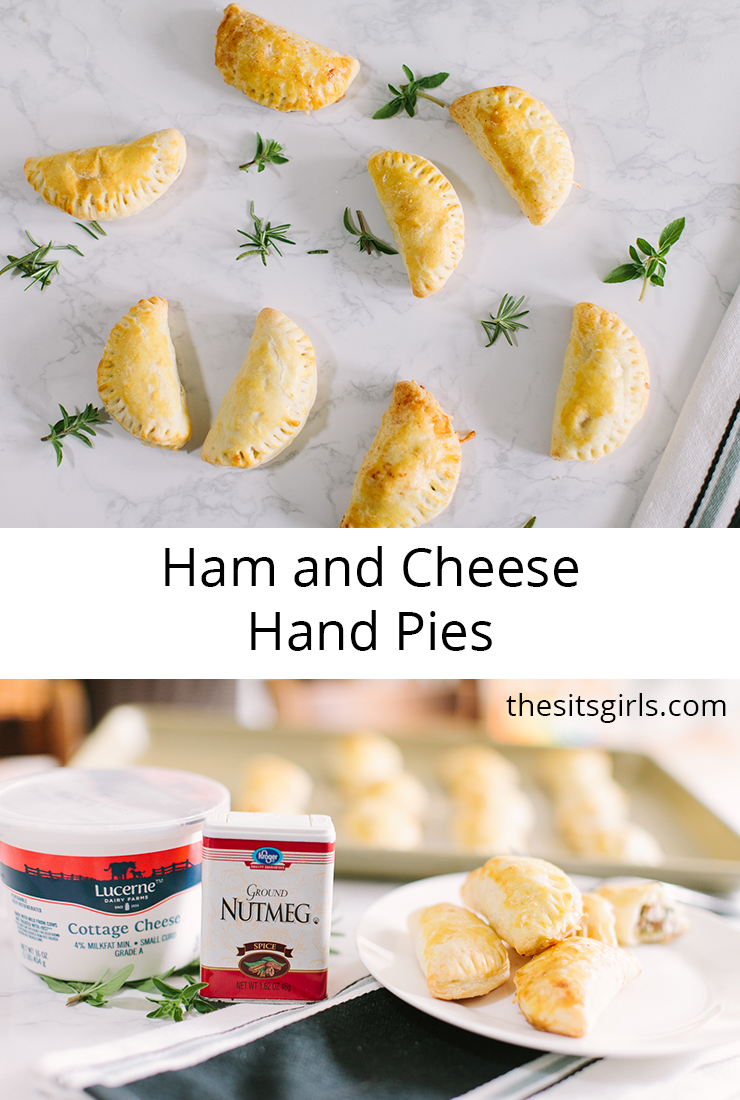 Ham and cheese hand pies with homemade pasty dough - there is a secret ingredient that makes the pastry dough perfect every time!