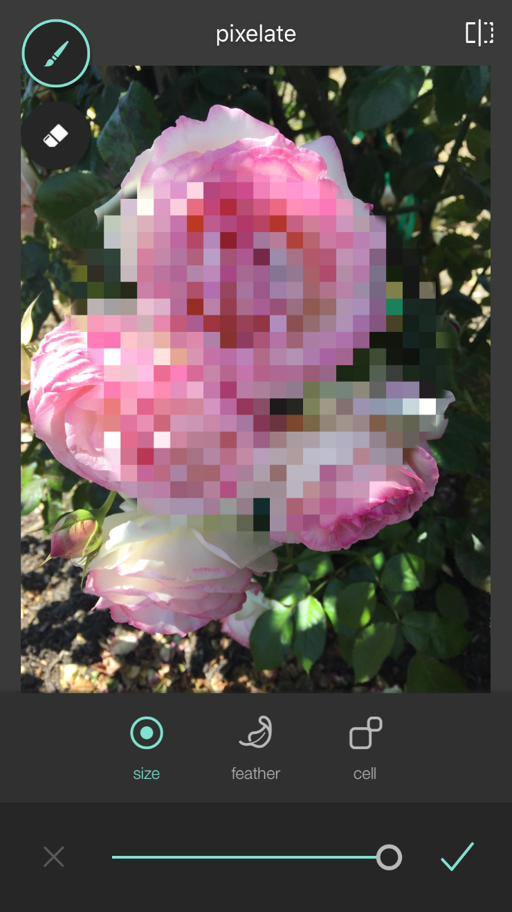 pixelate your photos with pixlr app