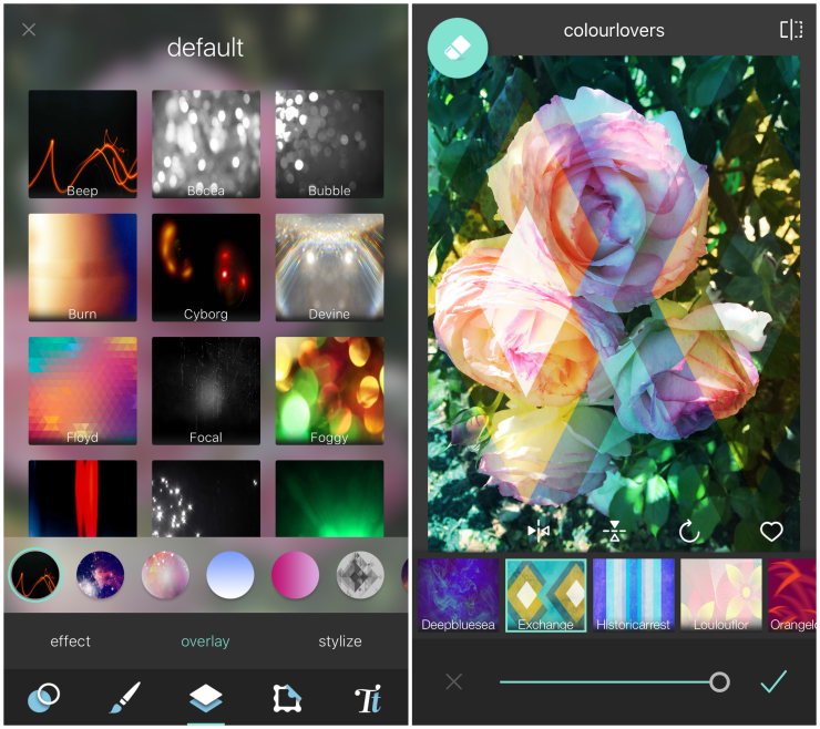 Photo Overlays Pixlr App