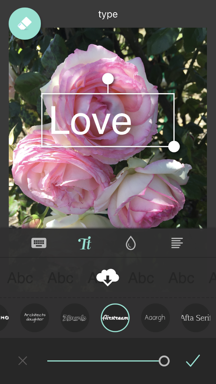 Adding text to photos
