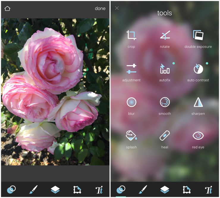 Pixlr photo editing tools