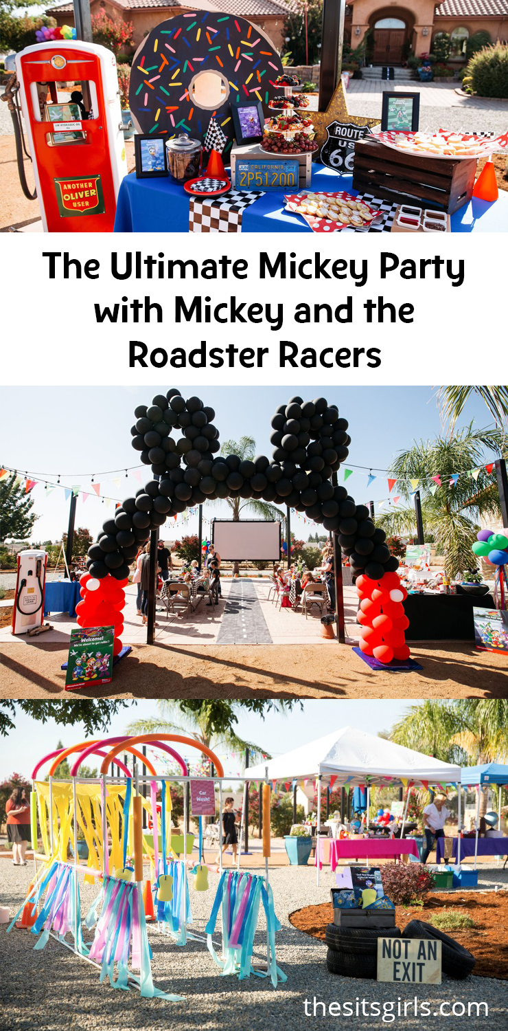 Plan the perfect Mickey party with Mickey and the Roadster Racers! Includes Disney character themed food, decor ideas, and Disney party activities.