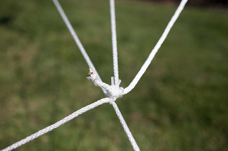 This secure knot is super important for our spiderweb!
