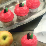 Use two things to make these cute apple cupcakes!