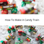 Use some simple candies to make these holiday trains!