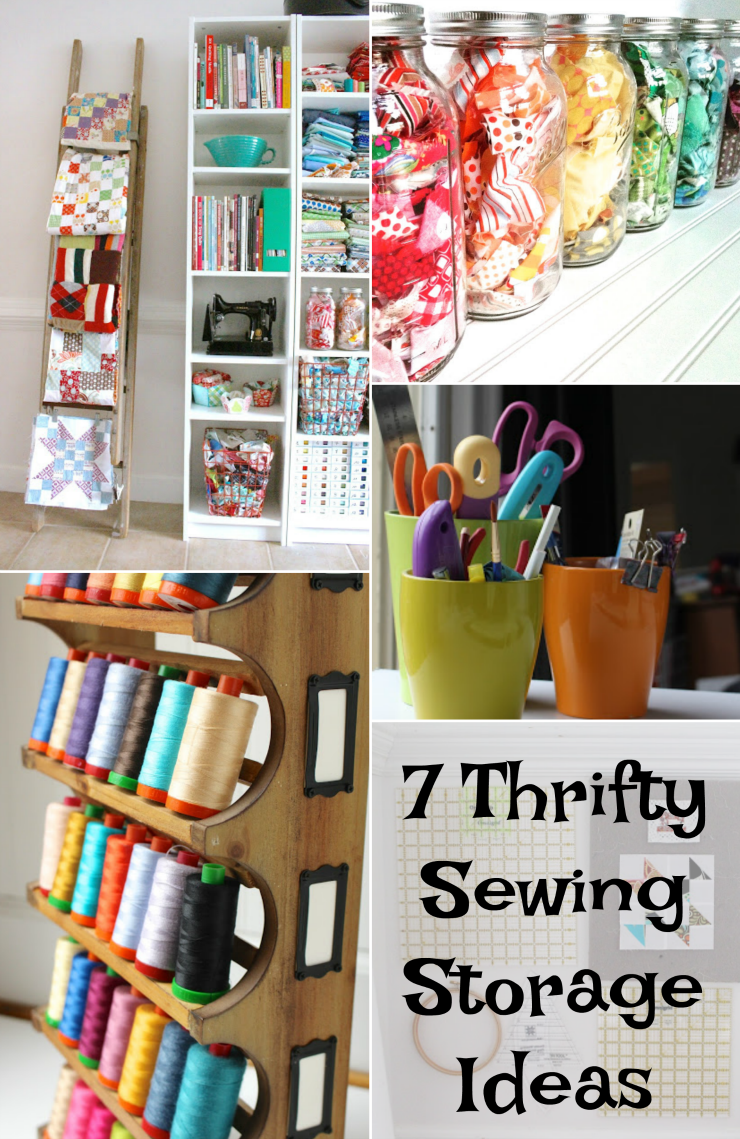 Seven sewing storage ideas that are economical, functional, and (of course) nice looking to help you store your sewing tools with style. 