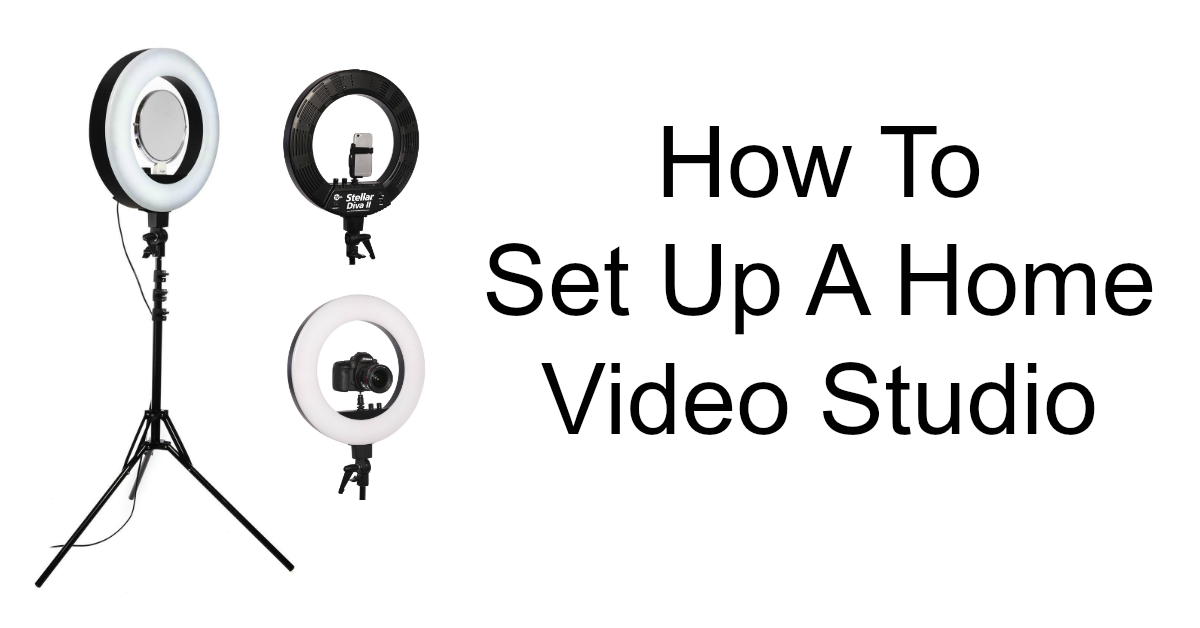 How To Set Up A Home Video Studio Video Lights and Camera Set Up