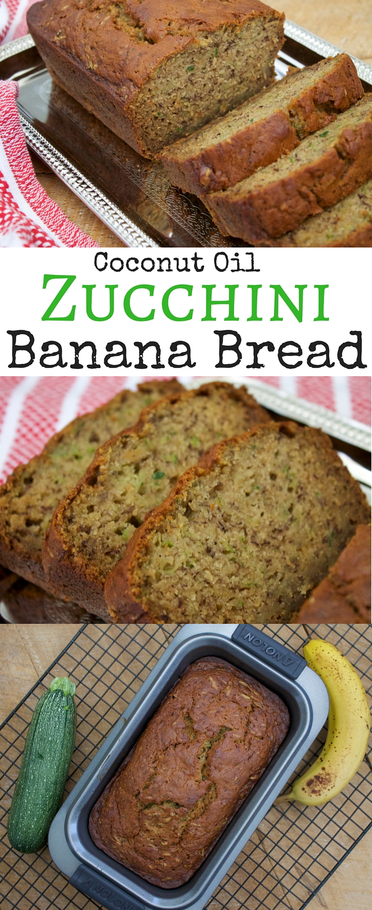 Zucchini Banana Bread Recipe with tips for making sure your bananas are ready every time! 