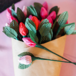 Take a Hershey kiss and transform it into beautiful flowers!