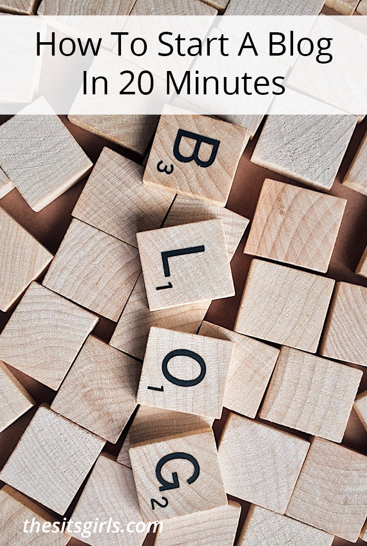 Step-by-step guide covering everything you need to know to start a blog in 20 minutes or less. It's easy to get started blogging. #Blogging #BloggingTips