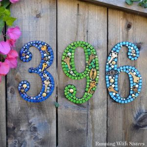100 Backyard Garden Ideas Diy Projects How To Make Mosaic House Numbers The Easy Way
