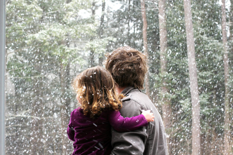 falling snow