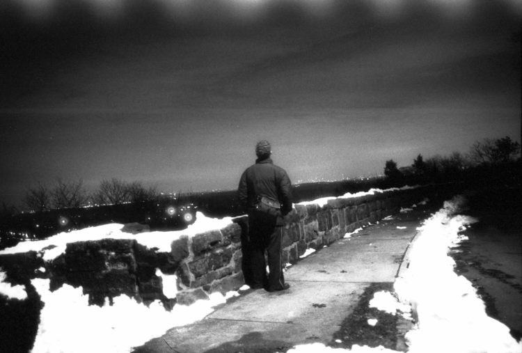 Black and white photography in winter