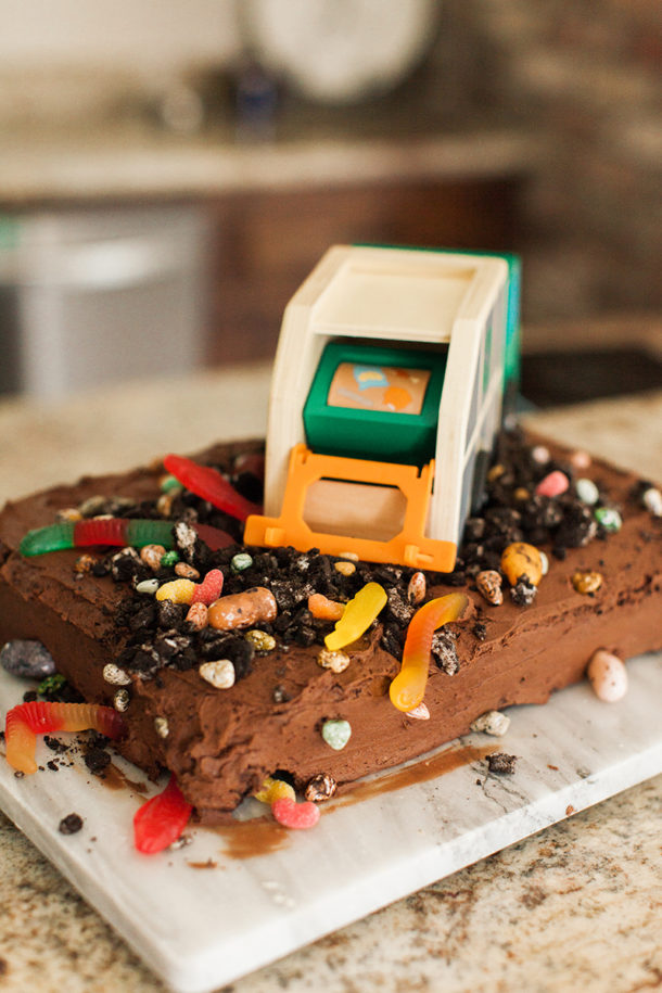 trash bash birthday cake