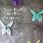 Turn everyday items into awesome decor! Paper Napkin Butterflies are perfect for Spring decor, parties, fairy parties, and to decorate a little girl's room!