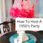 How to throw the perfect 1950s Retro Sock Hop with delicious food, cocktails, menus, tablescapes, favors, and more. It makes for a super fun, special party!