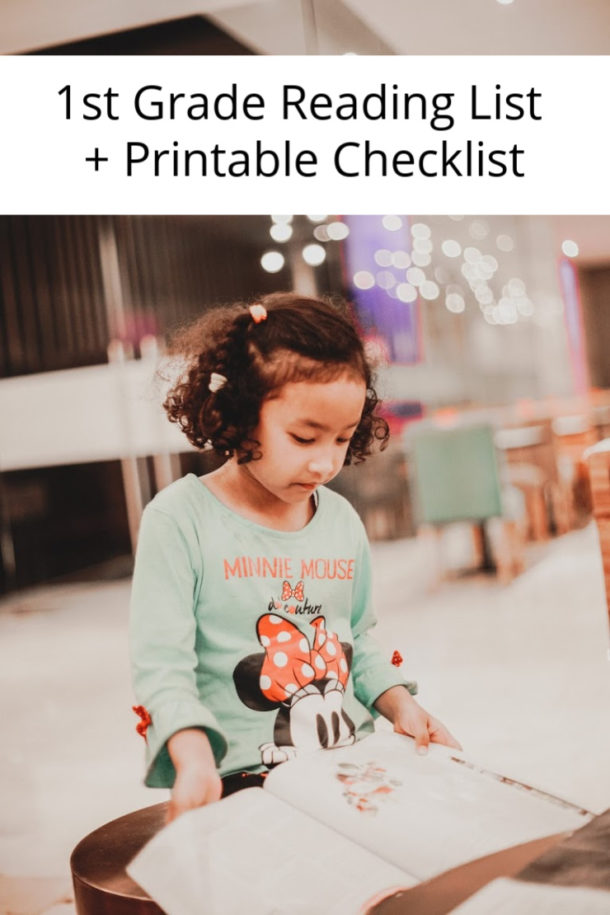 1st Grade Books 1st Grade Reading List Printable Checklist