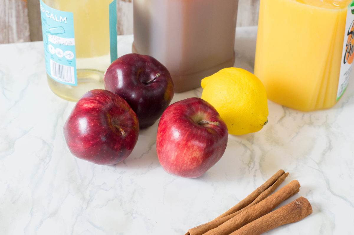 ingredients for apple cider sangria