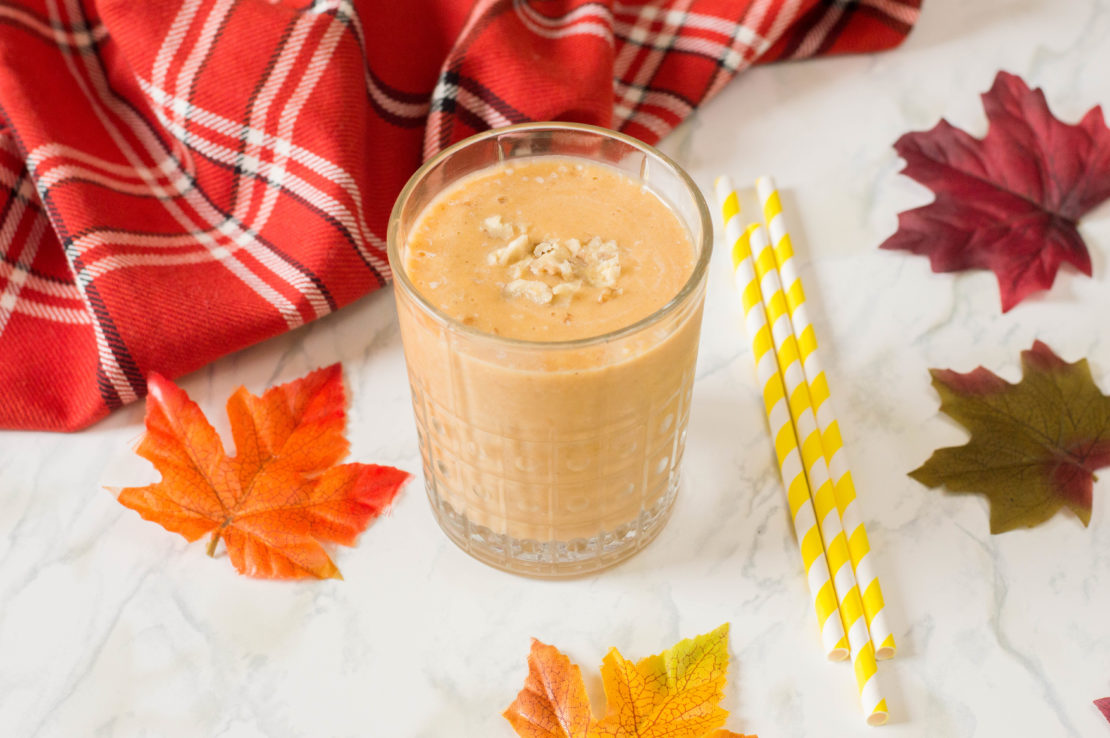 finished pumpkin smoothie