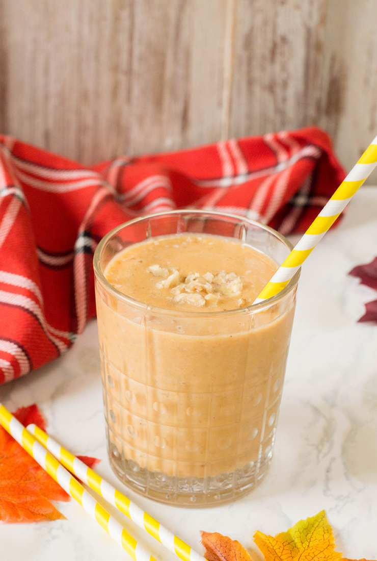 This Pumpkin Smoothie recipe is perfect for fall and tastes incredible too. It uses several tastes of the season and can be made fast and fresh for your day