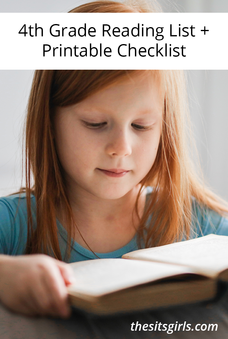 4th Grade Books 4th Grade Reading List Printable Checklist