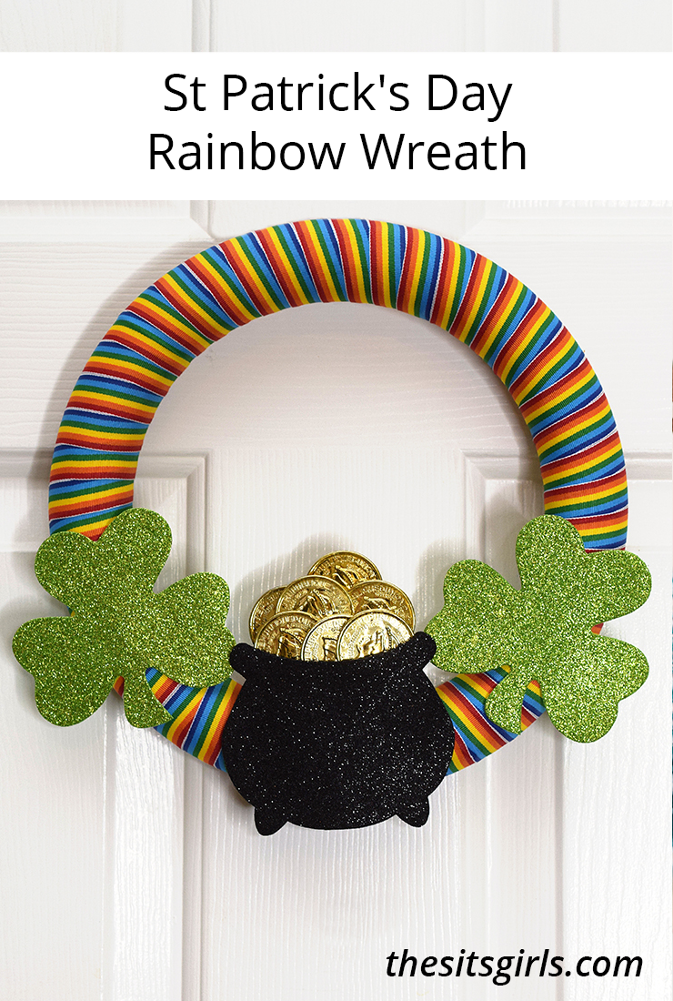 St. Patrick's Day Rainbow Wreath