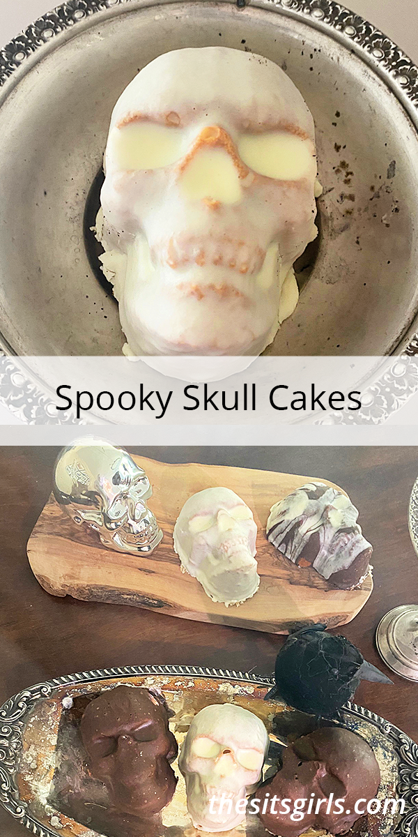 Spooky Skull Cakes