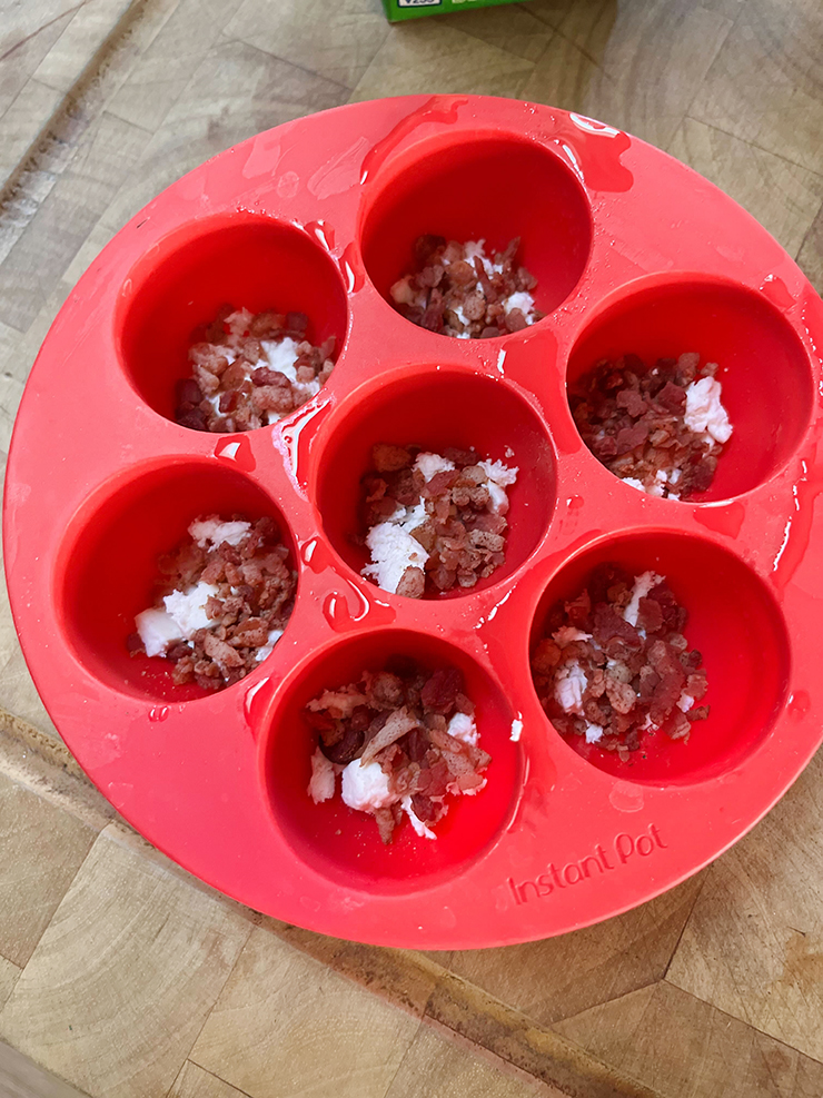 Instant pot silicone mold for making eggs.